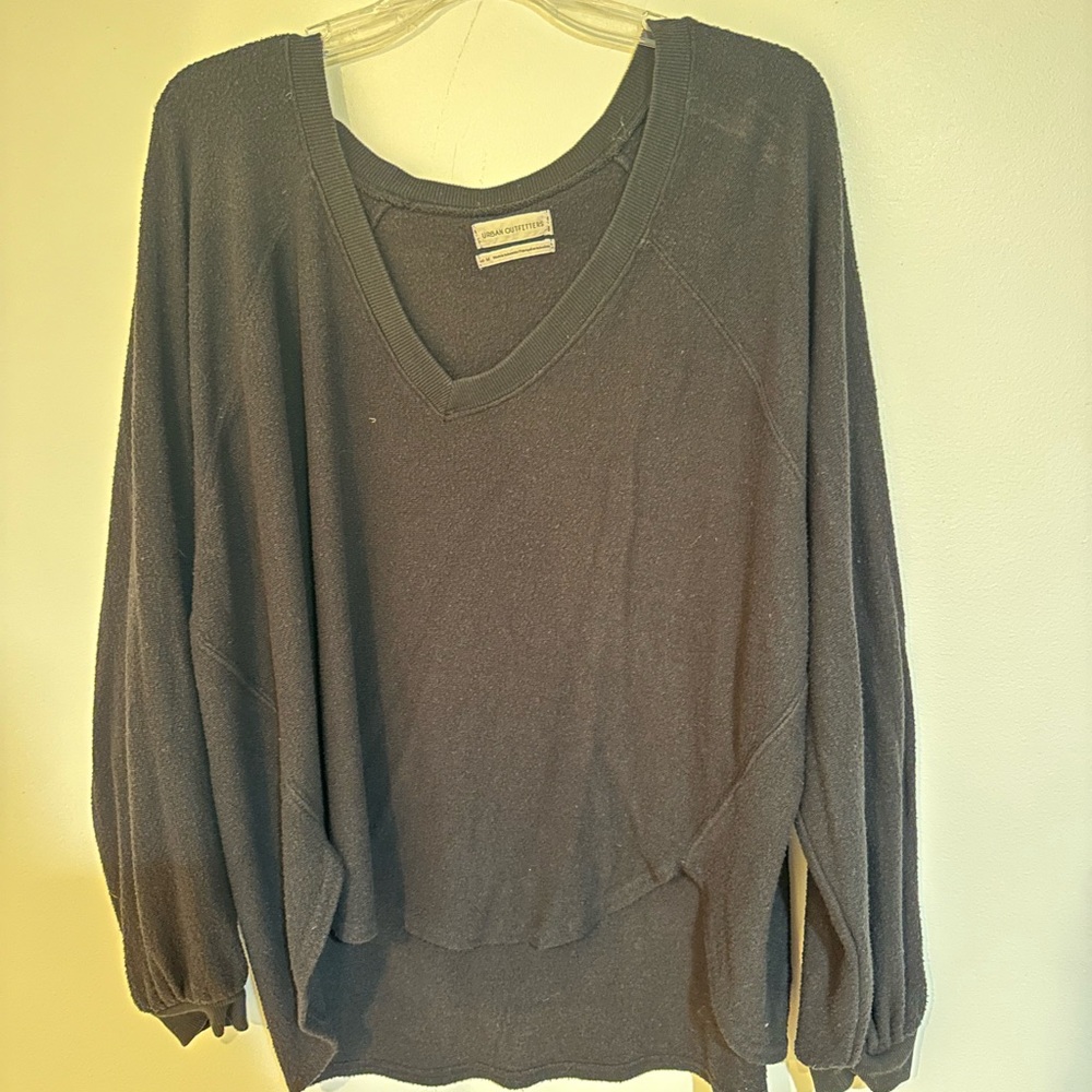 Gray V-Neck Sweater